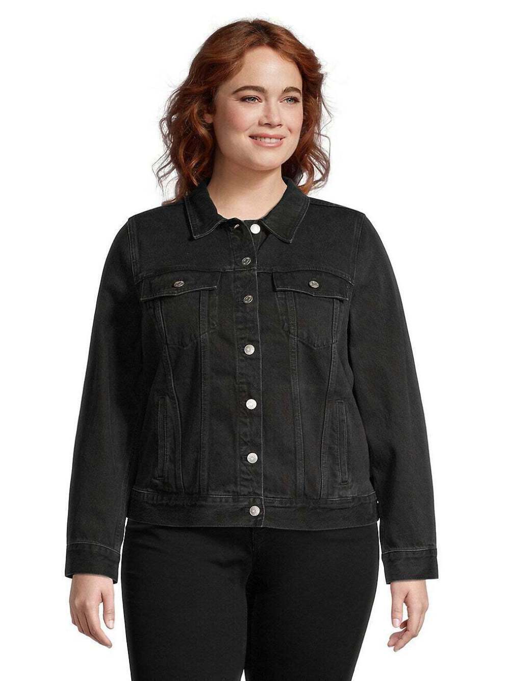 Madewell Black Denim Jean Jacket Lunar Wash Plus Size 1X